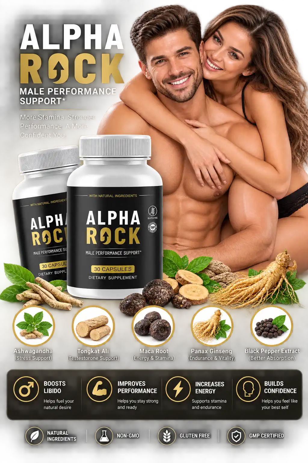 What is Alpha Rock men's wellness supplement